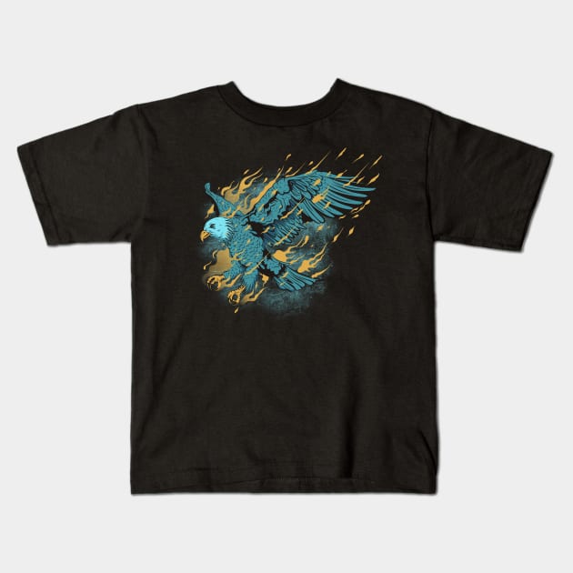 Fire Eagle Kids T-Shirt by suryas